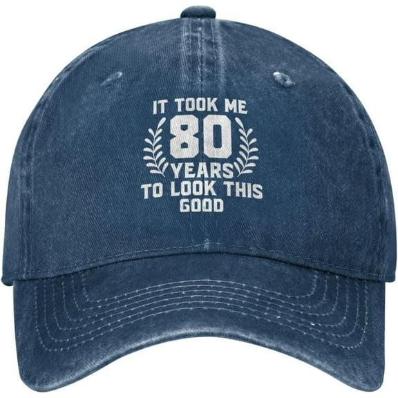 80th It Took Me 80 Years to Look This Good Cowboy Hat Men Vintage Baseball Cap Summer Women Trucker Hat Dad Hat Black