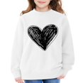 thumbnail image 7 of KAUOD Teen Girls Oversized Pullover Sweatshirts Cute Heart Graphic Crew Neck Sweatshirts Kids Cotton Loose Long Sleeve Sweater, 7 of 7