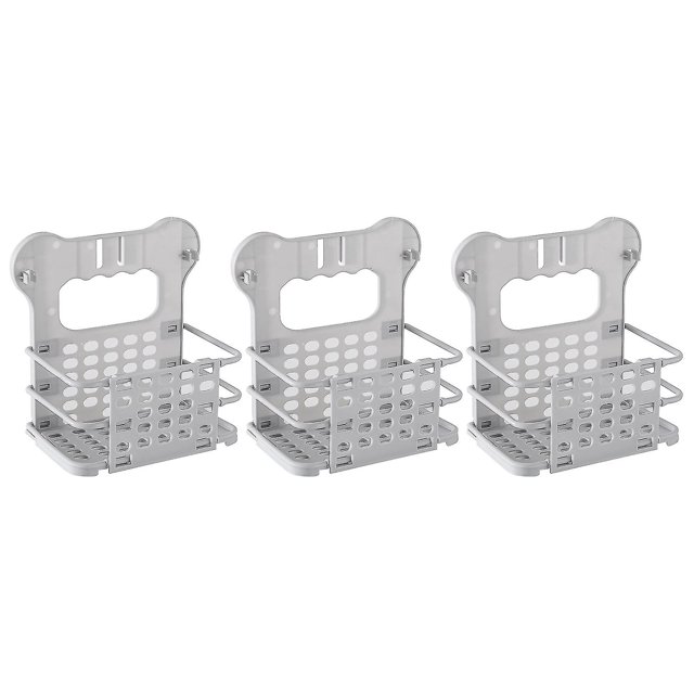 Estantes organizadores de baño YONGSHENG 3 uds color gris