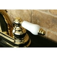 thumbnail image 4 of Kingston Brass KB5612PL Restoration 4 in. Centerset Bathroom Faucet, Polished Brass, 4 of 5