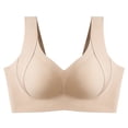 thumbnail image 3 of Ropa interior de gran tamaño para mujer, pecho grande, llamativo, tallas pequeñas, súper planas, sin aros de acero, sin marcas, sujetador Naked Sense para cubrir el pecho, 3 of 5