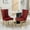 Burgundy, variant on American Style Velvet Dining Chair Set | Decorative Nailhead Trim Design | Rubber Bands and Steel Springs | Comfortable for Dining