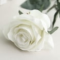 thumbnail image 4 of Nvzi 12 piezas de flores artificiales rosas, ramo de flores blancas realistas para la mesa del hogar de la fiesta nupcial, 4 of 4