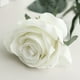 thumbnail image 4 of Nvzi 12 piezas de flores artificiales rosas, ramo de flores blancas realistas para la mesa del hogar de la fiesta nupcial, 4 of 4