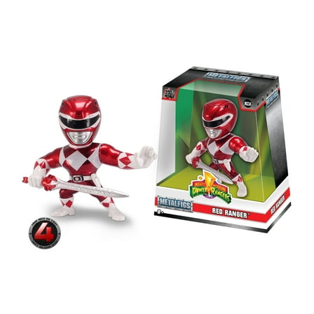 Mighty Morphin Power Rangers 4" Red Ranger Die-Cast Figure
