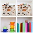 thumbnail image 6 of Yayeee 2 Pack Canvas Storage Basket with Handles for Shelves Fabric Bins Closet Organizer, Hand Drawn Pumpkin, 6 of 8