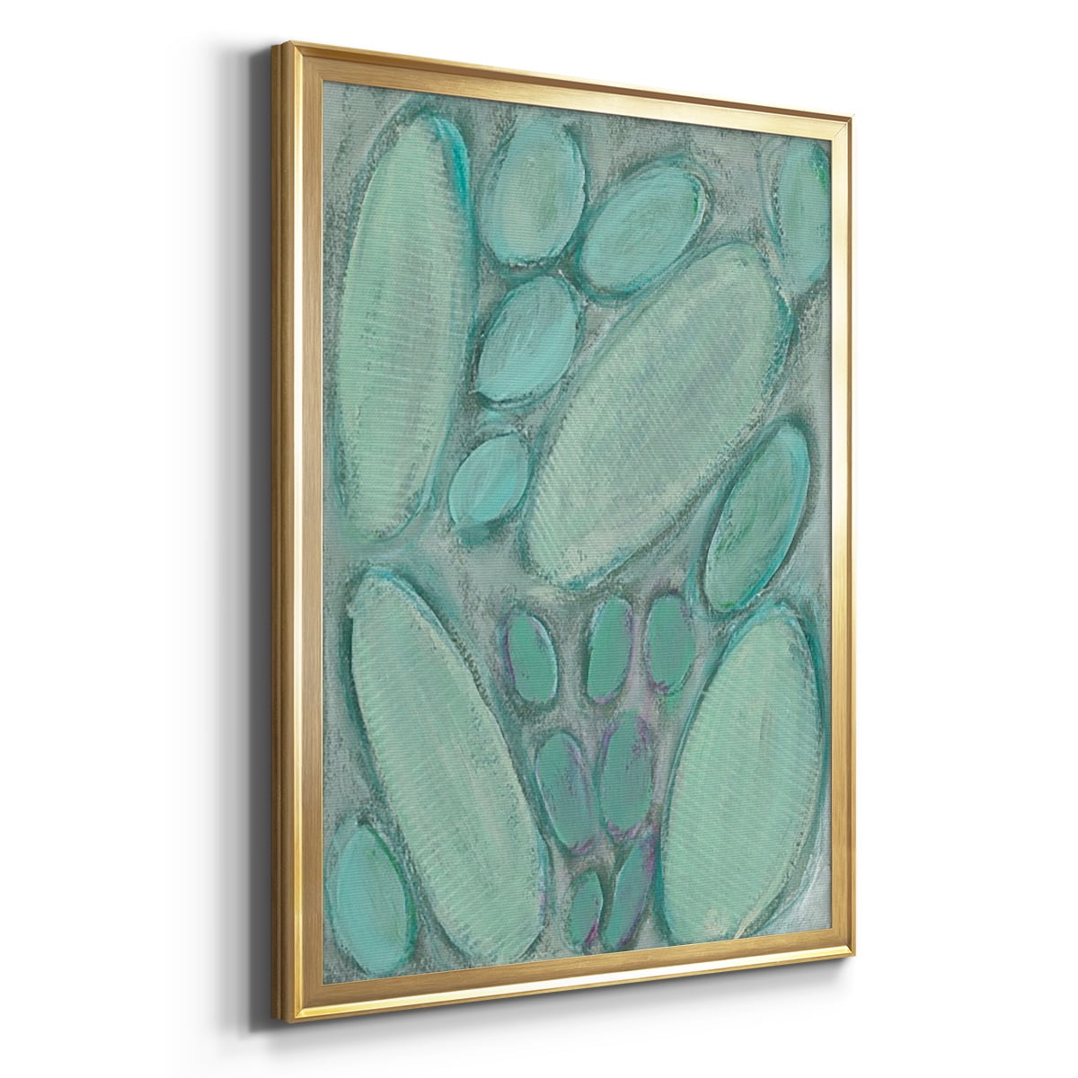 Blue Orbs I Premium Framed Print, in Gold, Black, or Silver - Ready to Hang