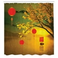 thumbnail image 3 of Ambesonne Oriental Shower Curtain, Traditional Chinese Folk, 69"Wx70"L, Multicolor, 3 of 5