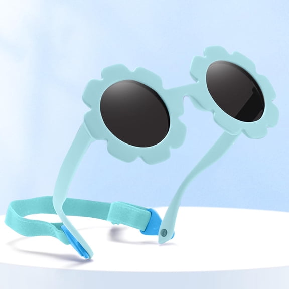 Frnrwgo Kids Silicone Polarized Sunglasses UV Protection Soft Frame Cute Glasses Ages 0-3