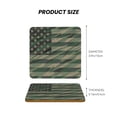thumbnail image 5 of Xecao Jungle Green Camo USA Flag for MDF Cork Coaster 4 Pcs,Drink Coasters,Suit for House Warming Gifts New Home ,Coffee Table Decor-Square, 5 of 7