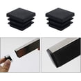 thumbnail image 4 of 40 Piezas Tapas de extremo cuadradas para muebles Tapones de tubo cuadrado de plástico Tapones de tubo de 20 mm x 20 mm Alfombrillas antideslizantes Tapones de inserción de tapa de extremo rectan, 4 of 5