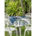 thumbnail image 2 of Outdoor Tablecloth with Umbrella Hole and Zipper, Easter Round Table Cloth 60 Inch Waterproof Tablecloth, Easter Eggs Spring Watercolor Country Bunny Tulip Flower Picnic Table Cover for Patio Camping, 2 of 7