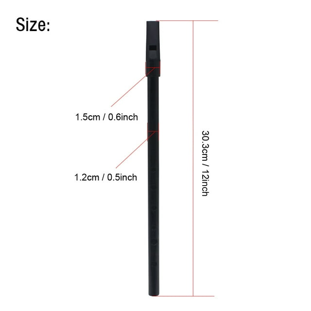 Copper 12 X 0.6 X 0.5inch Traditional D Key Whistle, Professional Musician For Beginner