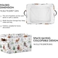 thumbnail image 3 of Storage Basket Christmas Snowman Deer Foldable Canvas Laundry Baskets Bin Waterproof Inner Layer with Sturdy Handles for Toy Nursery Blanket Clothes 2 Pack, 3 of 7