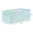thumbnail image 4 of Unique Bargains Fabric Storage Bins with Handles Collapsible Basket Green With Lids, 4 of 7