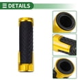 thumbnail image 5 of Unique Bargains 7/8" 22mm 15/16" 24mm Motorcycle Hand Grips Cover Kit Aluminum Alloy,Rubber Handle Bar Throttle Grips Gold Tone 1 Set, 5 of 7
