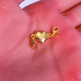 thumbnail image 3 of 14K Gold Plating Heart Necklace Clasps Closures,925 Sterling Silver Double Lobster Clasp Jewelry Clasps for Necklaces Bracelet Extension Chain, 3 of 6