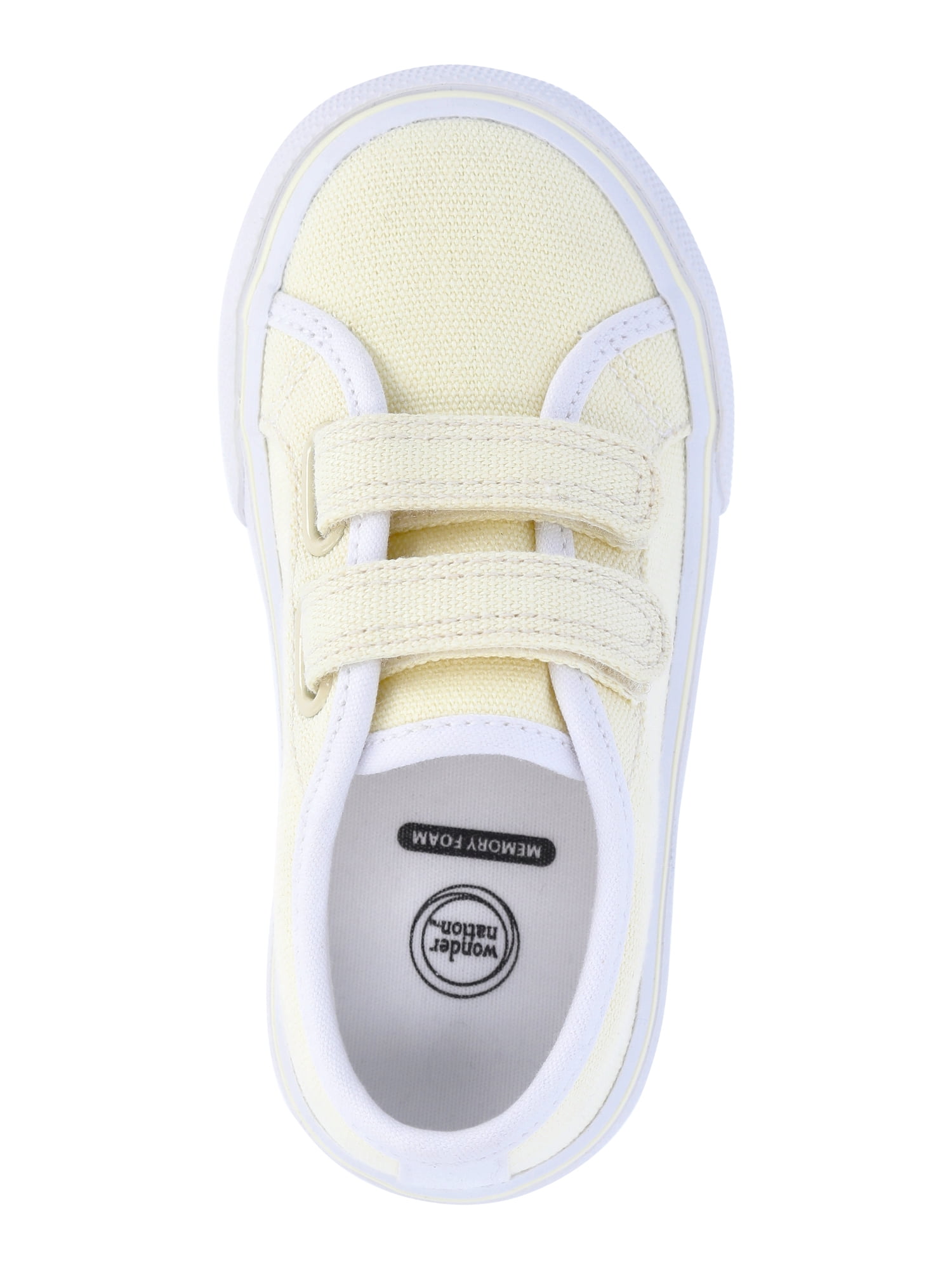 Wonder Nation Toddler Girls Canvas Skate Sneakers
