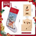 thumbnail image 2 of Personalized Christmas Stockings with Embroidered Name,Soft Velvet with Snowman Jacquard Design Xmas Stockings,18Inches Vintage Stocking for Family & Fireplace Holiday Decor Gift, 2 of 9