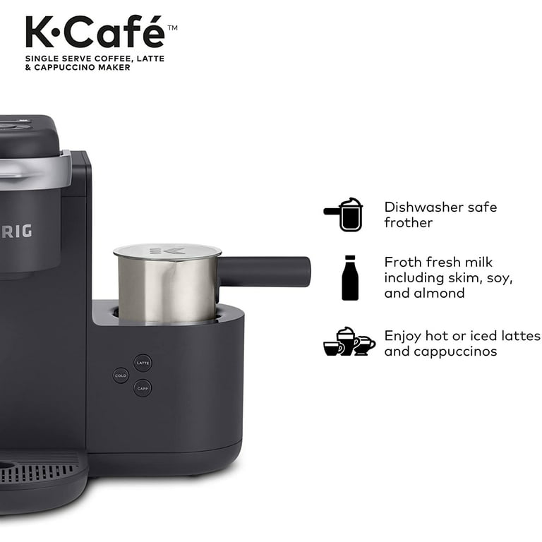 Keurig K-Café Milk Frother Cup Replacement Part or Extra,80 milliliters Hot  and Cold Frothing, Compatible with Keurig K-Café Coffee Makers Only