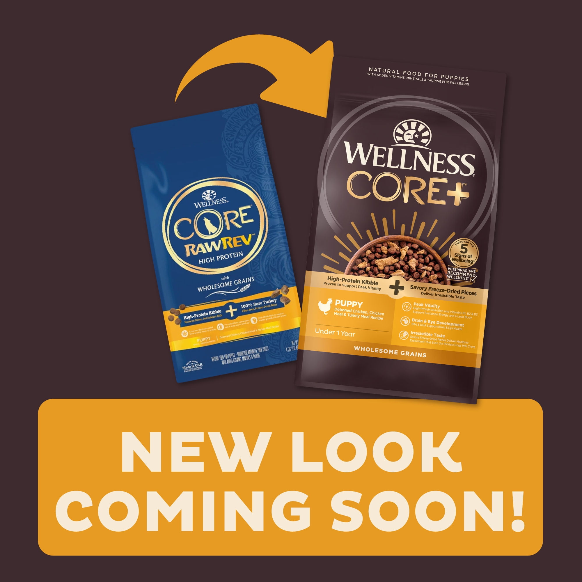 Wellness CORE RawRev Wholesome Grains Puppy Recipe 10 Pound Bag