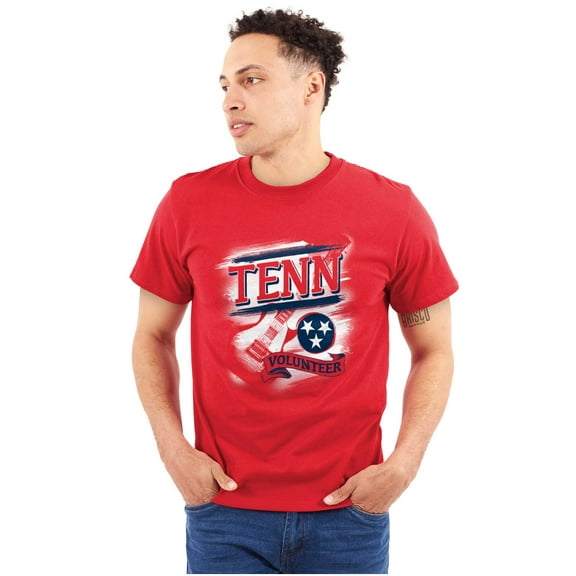 Nashville TN Tennessee Rock and Roll Plus Size Crewneck Graphic Tee Shirt Brisco Brands 2X