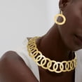 thumbnail image 3 of Conjunto de joyas Sunnimix gargantilla y Pendientes dorado, 3 of 8
