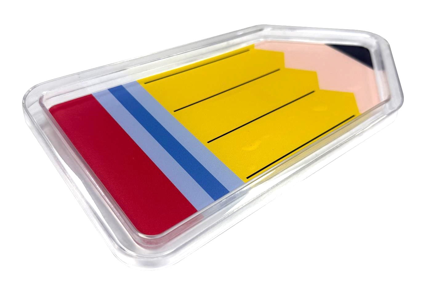 Pen+Gear Pencil-Shaped Organizer Tray, Multicolor, 11" x 5.5"
