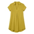 thumbnail image 5 of TRUNZI Beach Cover Ups for Women Short Sleeve V Neck Flowy Loose Fit Lightweight Bathsuit Swimwear Dresses Yellow L, 5 of 7