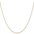 thumbnail image 3 of The Black Bow 1.1mm 14k Yellow Gold Solid Flat Cable Chain Necklace, 22 Inch, 3 of 9