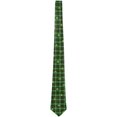 thumbnail image 2 of St. Patricks Day Clover Plaid Shamrocks Pattern All Over Neck Tie Green Standard One Size, 2 of 2