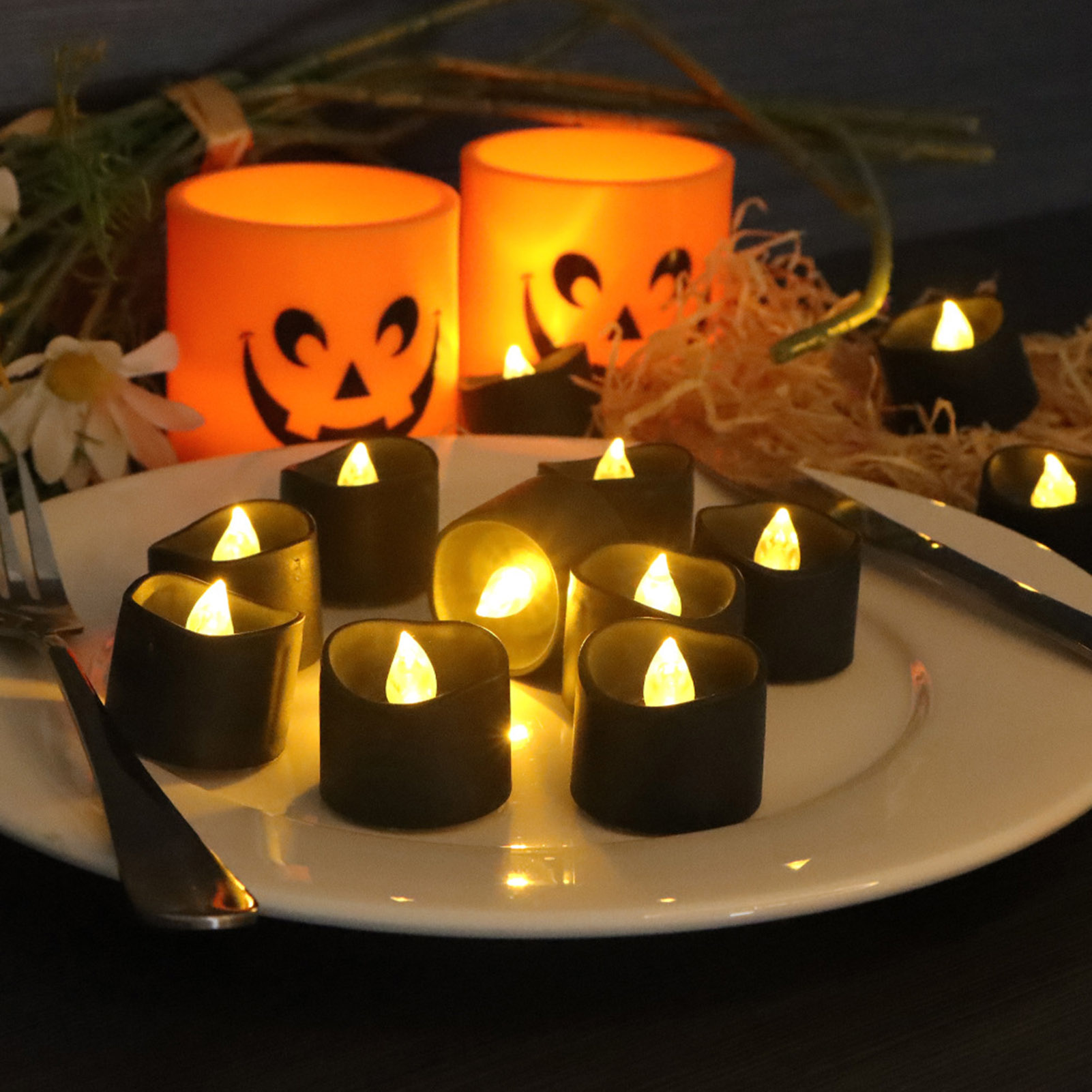 DGROEE 6Pcs LED Candles, Realistic Tea Lights, Mini LED Tea Lights