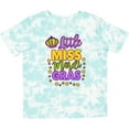 thumbnail image 3 of Inktastic Little Miss Mardi Gras with Crown and Dots Girls Toddler T-Shirt, 3 of 5