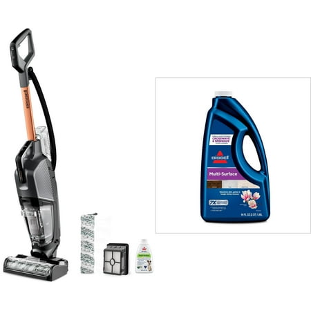 BISSELL® CrossWave® HydroSteam™ Wet Dry Vacuum 3513 & BISSELL Surface Cleaners, Spring Breeze Scent, 64 Fluid Ounce 17891