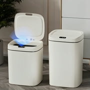 3.17 Gallon / 4.23 Gallon Bathroom Trash Can With Lid,1PCS Non-Contact Automatic Motion Sensor,Smart Sensor Trash Can,Electronic Auto On/Off ,Ideal For Kitchen,Bathroom,Living Room And Office