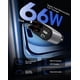thumbnail image 3 of Cargador de coche retráctil, cargador rápido de teléfono para coche 4 en 1 de 66 W, 2 cables retráctiles y cargador de coche USB, cargador de coche USB C para iPhone 15/14/13/12/11, Galaxy, Pixel, 3 of 4