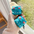 thumbnail image 4 of Compatible con funda AirPods 2/1, lindo dibujo animado 3D Kawaii divertido funda Airpods 1/2, llavero de silicona suave a prueba de golpes para niños y niñas, fundas compatibles con Airpods (Bulbasaur). ER, 4 of 5