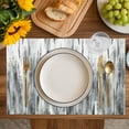 thumbnail image 4 of Sage Green Grey Vintage Placemats Set of 6, Retro Abstract Art Placemats for Dining Table, Place Mats for Kitchen Tabletop, Waterproof Wipeable Dining Table Mats Set, 4 of 9