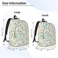 thumbnail image 2 of Easygdp Hand Drawn Cars Trucks Buses And Roads Durable Canvas Laptop Backpack,Water-Resistant,Adjustable Shoulder Strap,Large Capacity,Lightweight, Fits 15-17in Laptops for School,Work,Travel-Medium, 2 of 5