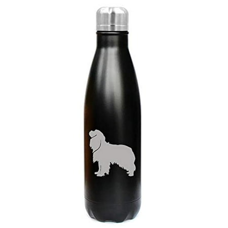 

MIP Brand 17 oz. Double Wall Vacuum Insulated Stainless Steel Water Bottle Travel Mug Cup Cavalier King Charles Spaniel (Black)