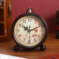 thumbnail image 4 of Retro Clock Quiet Non-Ticking Mantel Decor Vintage Table Silent Digital Desk Office Child, 4 of 6