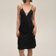 thumbnail image 4 of Camisón de mujer con tirantes y encaje, ajustable, cómodo y para el hogar., 4 of 9
