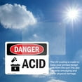 thumbnail image 5 of Acid OSHA Danger Vinyl Decal Label 24 Inch x 18 Inch - 10 Pack, 5 of 6