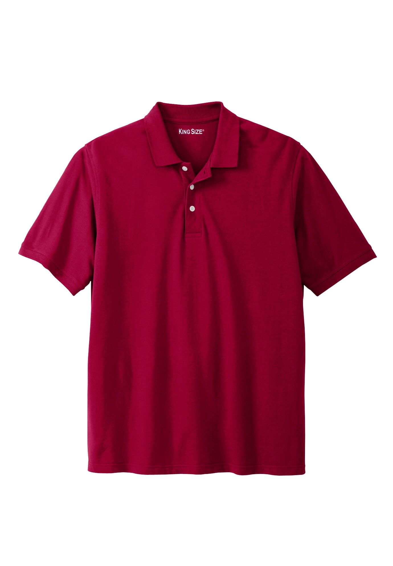 Kingsize Men's Big & Tall Piqué Polo Shirt - Walmart.com