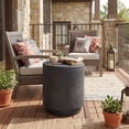 thumbnail image 2 of HOMCOM Table d'Appoint Rond de 17 Pouces pour l'Intérieur et l'Extérieur, Gris Anthracite, 2 of 10