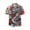 Red, variant on IWRICH Men's Dragon Shirts 3D Fantasy Animal Button down Themed T-Shirt Funny Short Sleeve Tees Tops Red XL