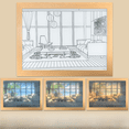 thumbnail image 1 of Lámpara colgante decorativa con luz de noche y luz solar con vibración y atenuación tricolor para sala de estar y dormitorio, 1 of 5