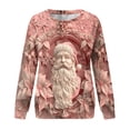 thumbnail image 4 of DianGeFu Womens Hoodies Plus Size Print Pattern Pullover Loose Fit 2024 Christmas New Trendy(Pink,M), 4 of 4