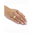 thumbnail image 3 of PalmBeach Jewelry Tailored Dome Section Band Gold Ion-Plated, 3 of 5