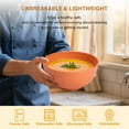 thumbnail image 4 of Homienly Wheat Straw Small Bowls, Unbreakable Dessert Bowls 8 PCS, 10 OZ Small Plastic Bowl for Kitchen, Microwave & Dishwasher Safe Mini Bowl for Snack, Ice Cream, Yogurt,Portion Control(Multi), 4 of 9
